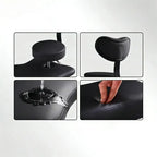 Walnut Cross Legged Meditation Office Chair With Waterproof Upholstery