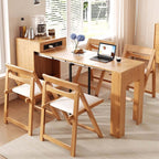 Walnut Extendable Console Table - Space Saving Design