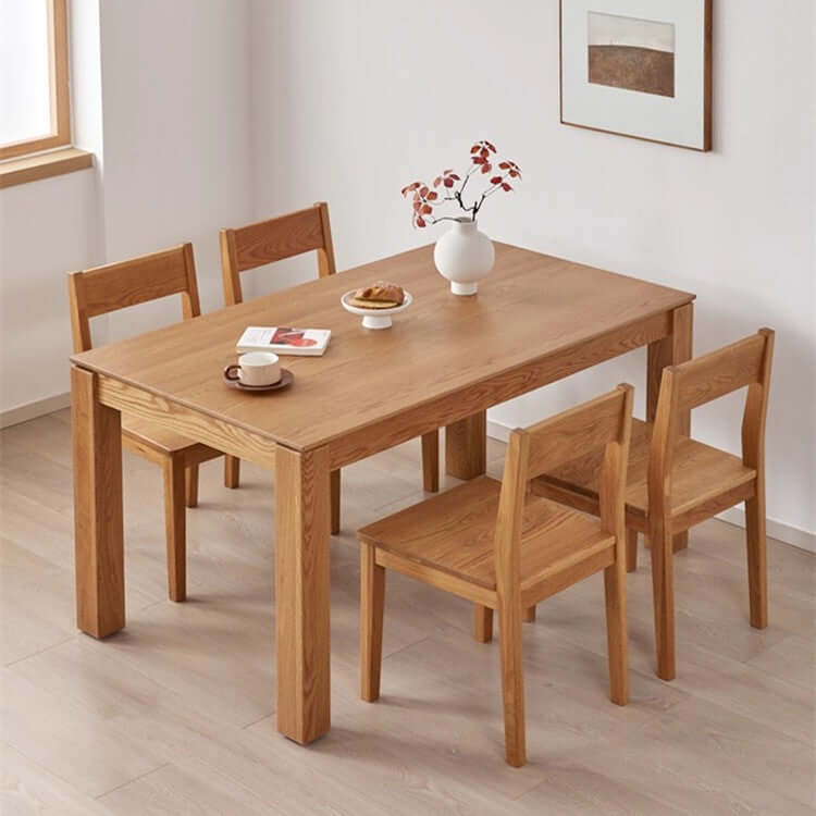 Walnut Extendable Dining Table With Hidden Leaf, 63"-87"