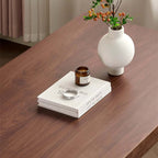 Walnut Extendable Dining Table With Hidden Leaf, 63"-87"