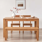 Walnut Extendable Dining Table With Hidden Leaf, 63"-87"