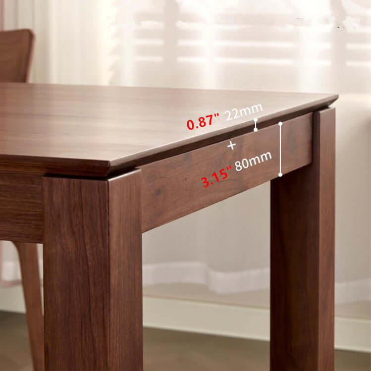 Walnut Extendable Dining Table With Hidden Leaf, 63"-87"