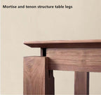 Walnut Extendable Dining Table With Hidden Leaf, 63"-87"