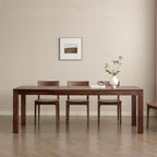 Walnut Extendable Dining Table With Hidden Leaf, 63"-87"