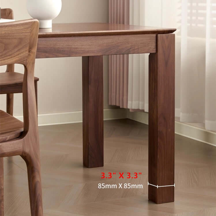 Walnut Extendable Dining Table With Hidden Leaf, 63"-87"