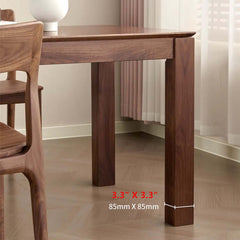 Walnut Extendable Dining Table With Hidden Leaf, 63"-87"