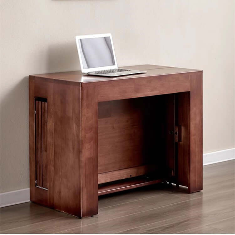 Walnut Extendable Solid Wood Dining Table 50-250cm