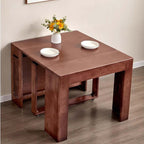 Walnut Extendable Solid Wood Dining Table 50-250cm