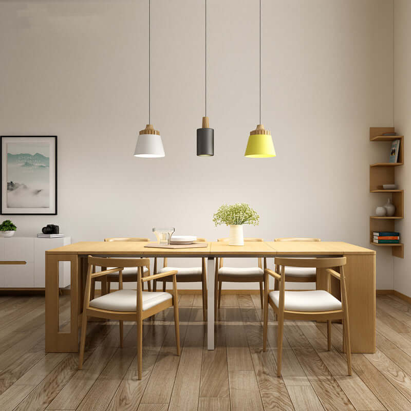Walnut Extendable Solid Wood Dining Table 50-250cm