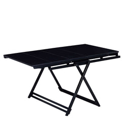 Walnut Folding Dining Table With Iron Frame