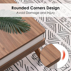 Walnut Lift-Top Coffee Table With Hidden Storage