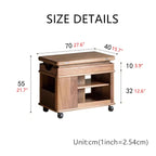 Walnut Lift Top Side Table with Storage Drawer