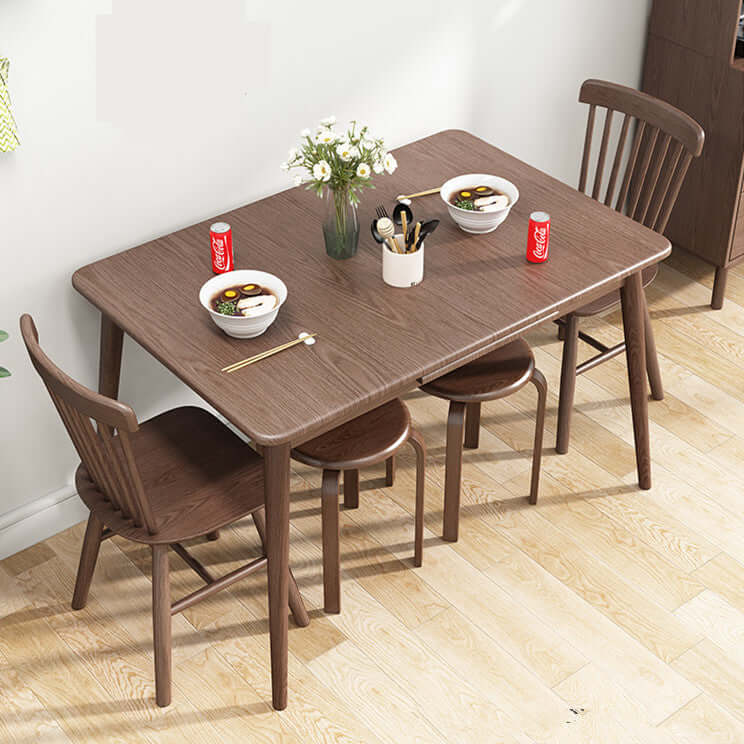 Walnut Oak Extendable Dining Table for 6-8 Seats
