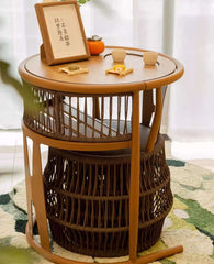 Walnut Outdoor Wooden Furniture Set With Cushions