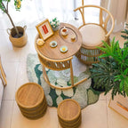 Walnut Outdoor Wooden Furniture Set With Cushions