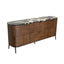 Walnut Sideboard with Black Marble Top, 71" Buffet Cabinet Main Product Image