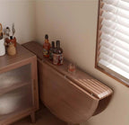 Walnut Solid Oak 39-Inch Table Set with 2 Chairs