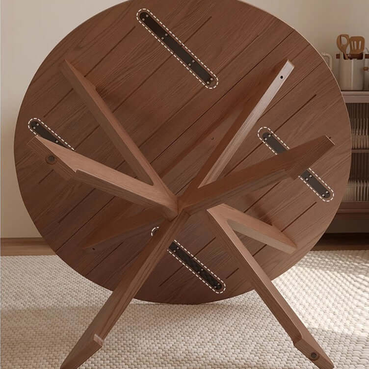 Walnut Solid Oak 39-Inch Table Set with 2 Chairs