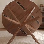 Walnut Solid Oak 39-Inch Table Set with 2 Chairs