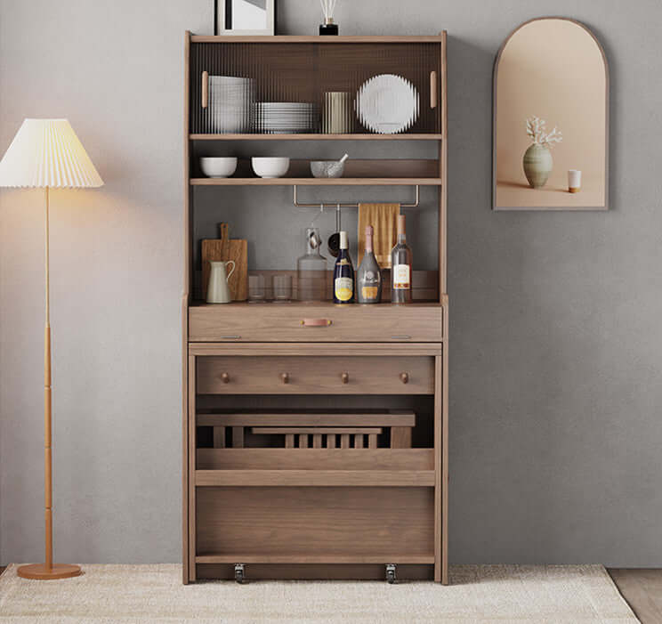 Walnut Massivholz-Eichentisch Mit Stauraum Und Ausziehbar Zweitbild