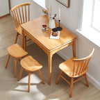 Walnut Solid Wood Expandable Dining Table, Small Size