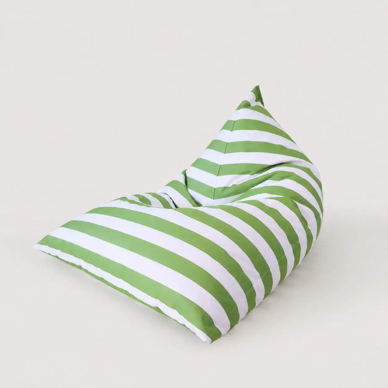Waterproof Outdoor Bean Bag Lounge Chair in Bold Nautical Stripes