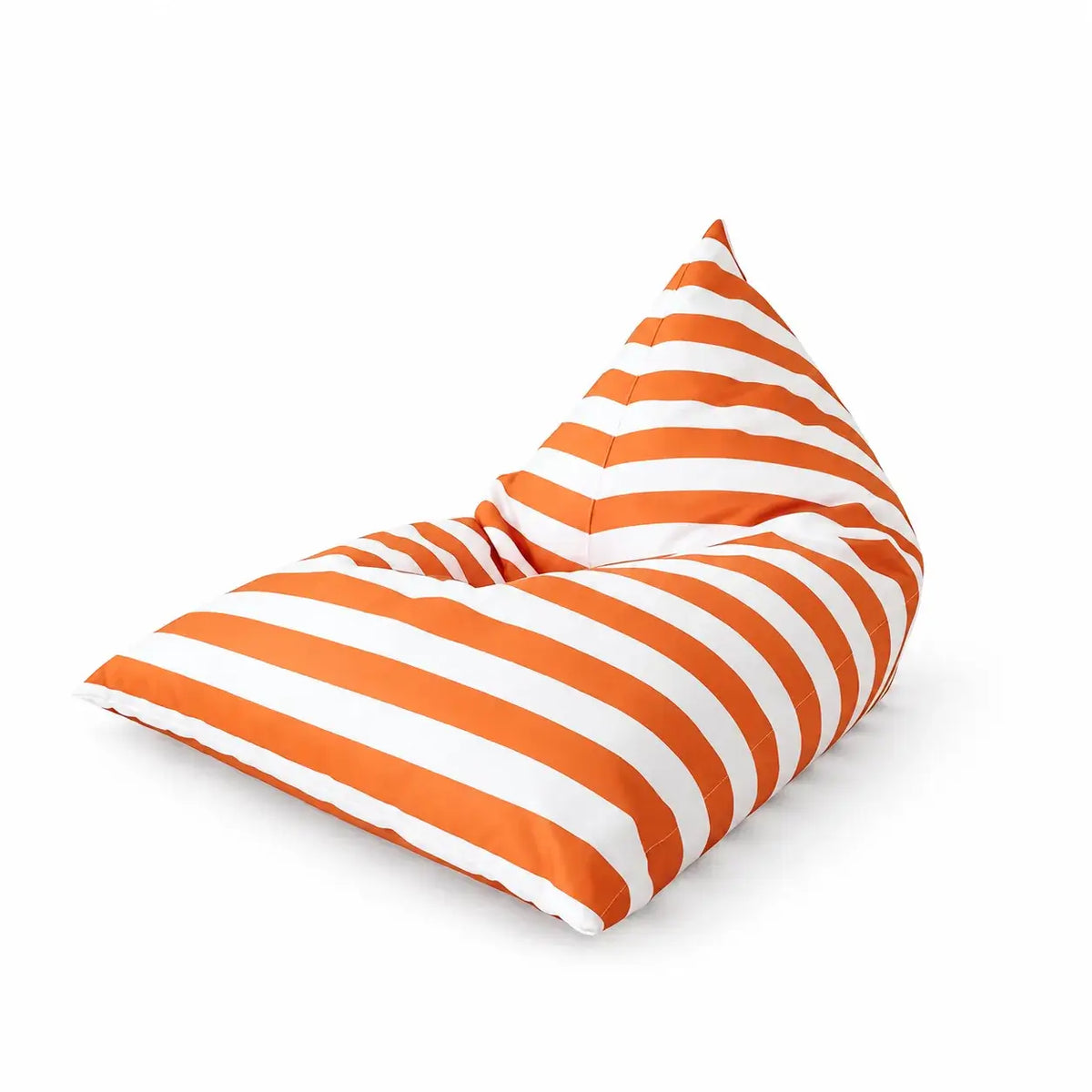Waterproof Outdoor Bean Bag Lounge Chair in Bold Nautical Stripes