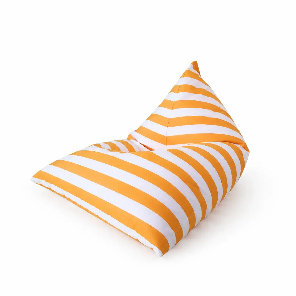 Waterproof Outdoor Bean Bag Lounge Chair in Bold Nautical Stripes