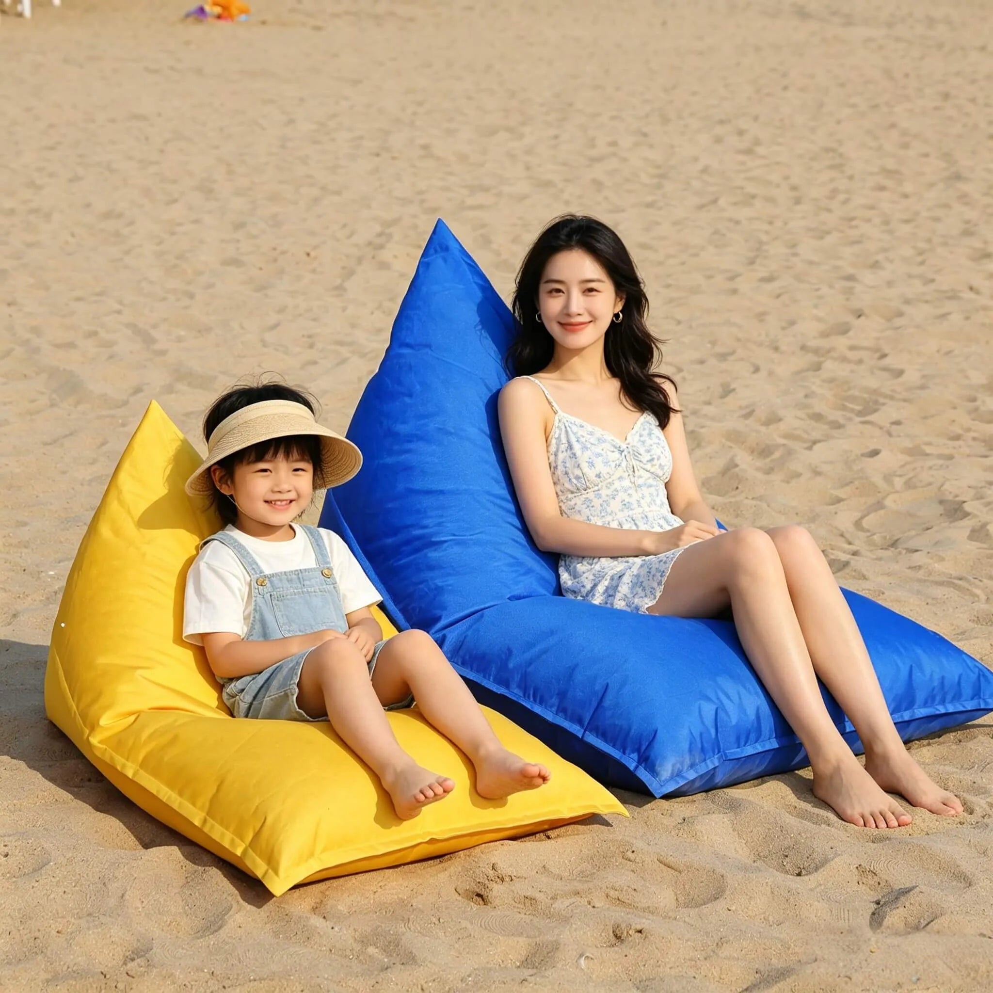 Waterproof Outdoor Bean Bag Lounger, Portable Oxford Fabric in Bold Colors サブ画像