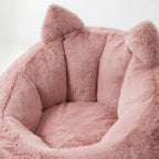 Whimsical Plush Bean Bag Lounge Chair Series With Elf-Ear Silhouette