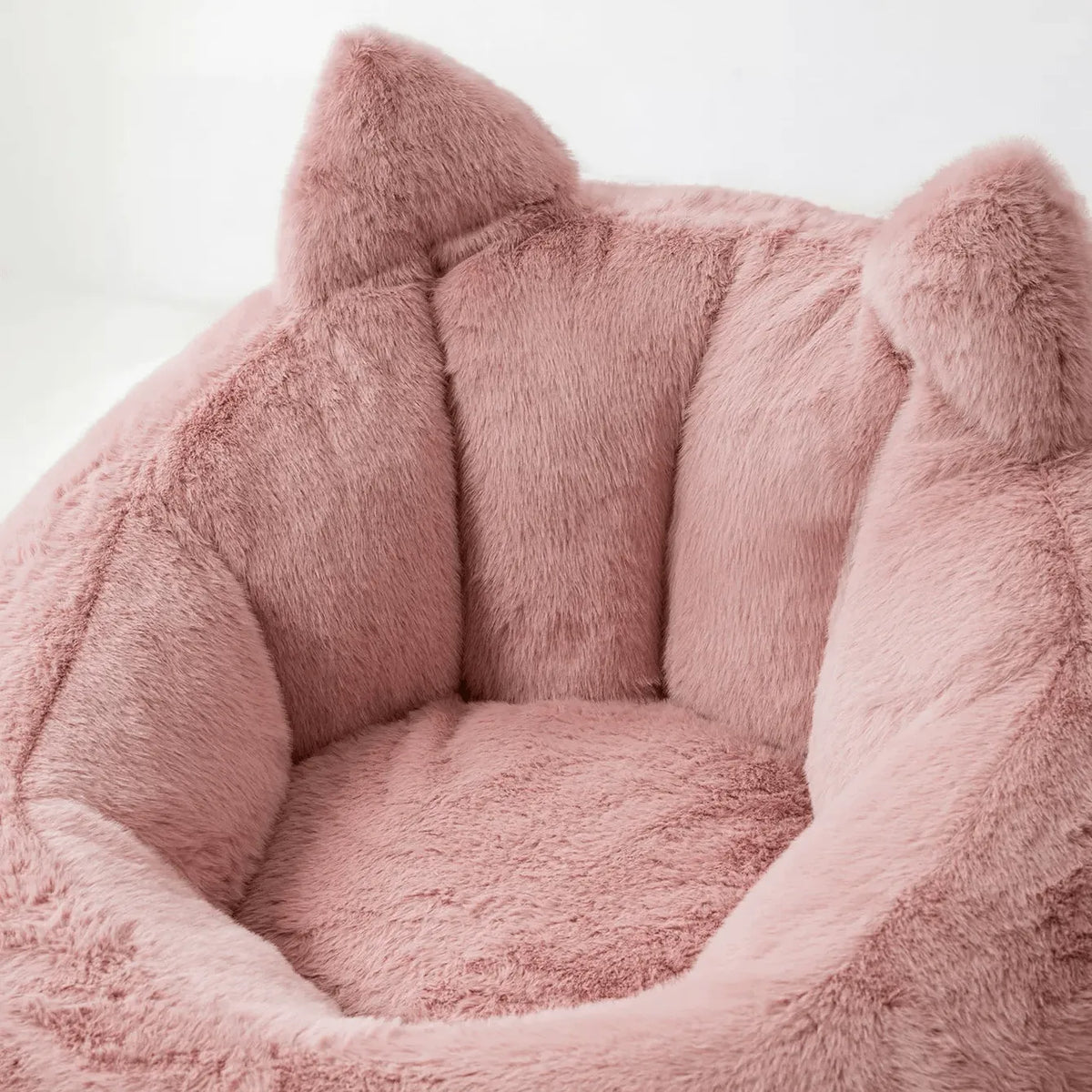 Whimsical Plush Bean Bag Lounge Chair Series With Elf-Ear Silhouette