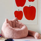 Whimsical Plush Bean Bag Lounge Chair Series With Elf-Ear Silhouette Main Product Image