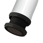 White Corner Computer Desk with Storage and Cable Management