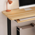 White Corner Computer Desk with Storage and Cable Management