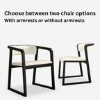 Modern white leather dining chair with durable seat and solid wood frame