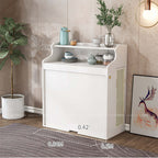 White Foldable Dining Table Set With 4 Chairs