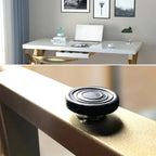 White & Gold Home Office Desk with Storage Drawer