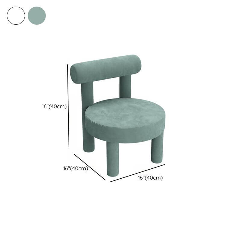 White Kids Chair and Table Set for Playroom - Modern Design Dimensions