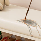 White Metal-Frame Entryway Bench with Cushioned Seat and Ventilated Storage