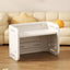 White Plastic Kids Writing Desk with Modular Storage & Seating Options