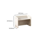 White Plastic Kids Writing Desk with Modular Storage & Seating Options Dimensions