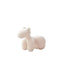 White Sherpa kids' stool with soft cushion and pony design, a creative single sofa for children