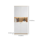 White Wood Display Filing Cabinet With Locking Storage Doors Dimensions