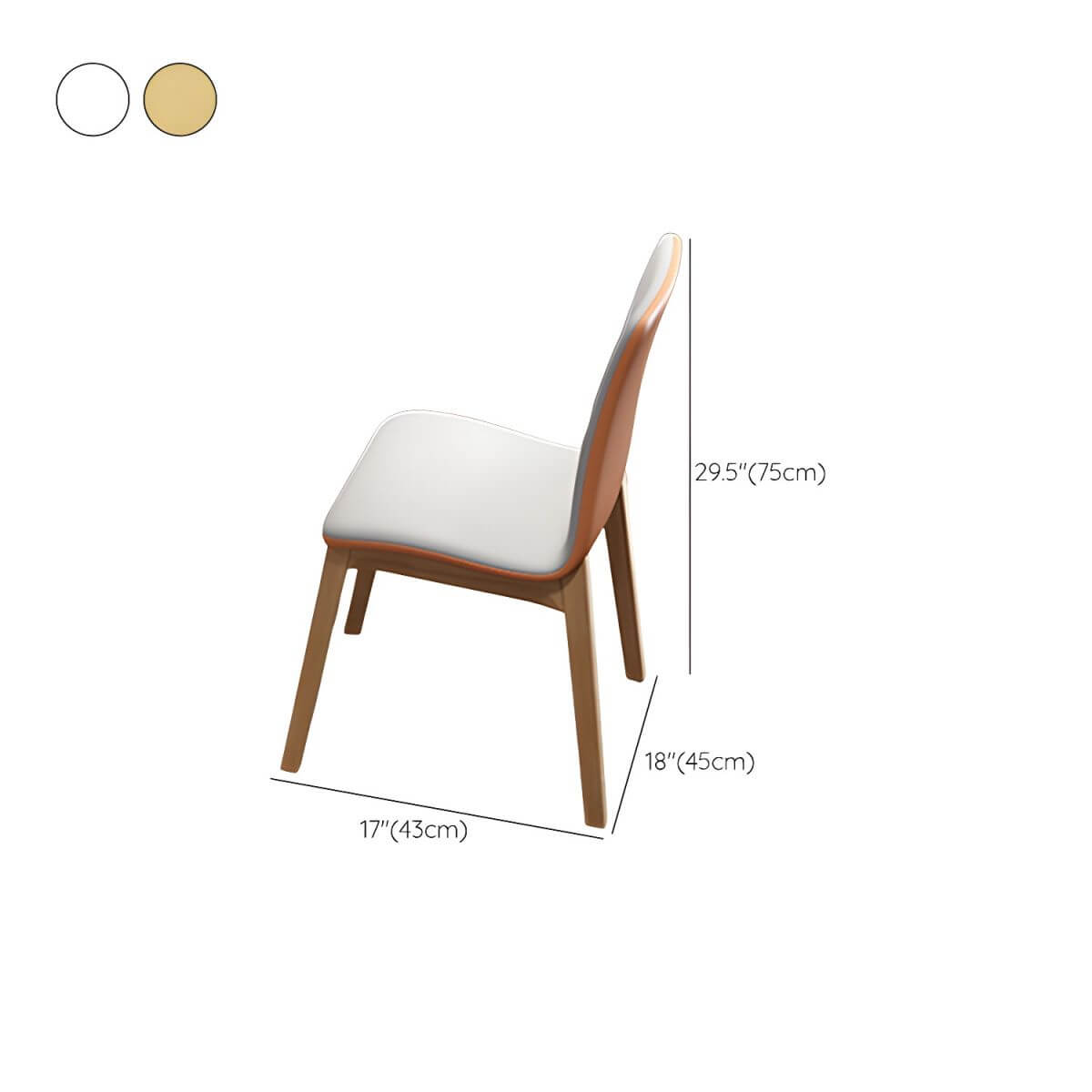 Wood Computer Desk with Storage and Chair Options in Natural Finish Dimensions