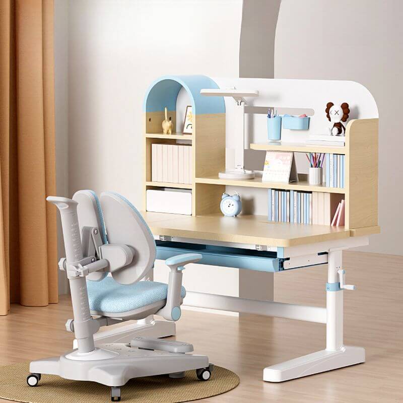 Wood Writing Desk with Storage and Hutch for Kids Main Product Image