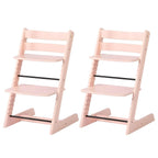 Wooden Beech Dining Chair Set - Natural Finish, Solid Design