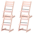 Wooden Beech Dining Chair Set - Natural Finish, Solid Design