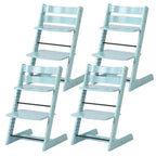 Wooden Beech Dining Chair Set - Natural Finish, Solid Design