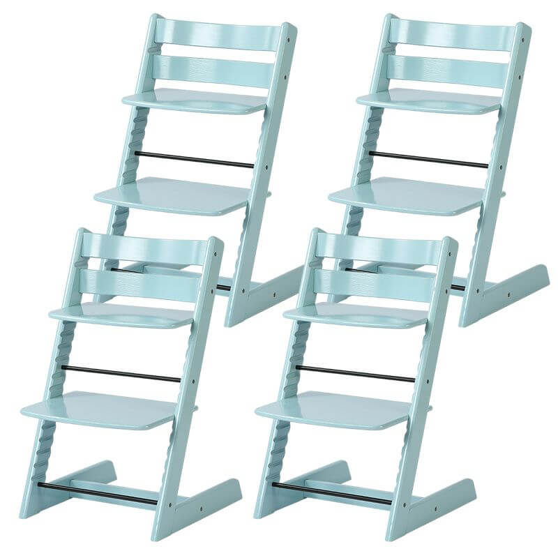 Wooden Beech Dining Chair Set - Natural Finish, Solid Design