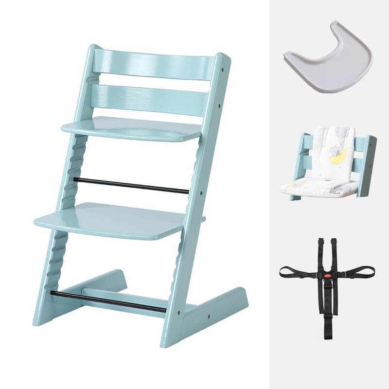 Wooden Beech Dining Chair Set - Natural Finish, Solid Design